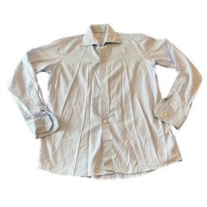 ETON Light Blue Button-Up Shirt Neck Size 16